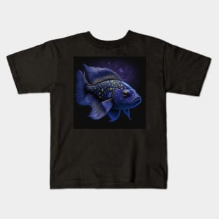 Galaxy Fish Art | Space Art Kids T-Shirt